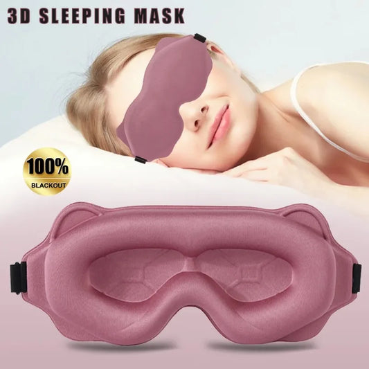 NEW Arrivals 5 Colors 3D Sleeping Mask Block Out Light Soft Padded Sleep Mask For Eyes Slaapmasker Eye Shade Blindfold Sleeping Aid Face Mask Eyepatch
