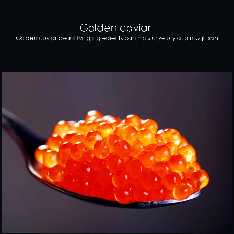 10 PCS Set Korean GOLDEN CAVIAR Moisturizing Facial Masks Refreshing Oil Control Anti-Aging Anti Wrinkles Face Mask Facial Women Skin Care Top Quality Supplies Korean Products