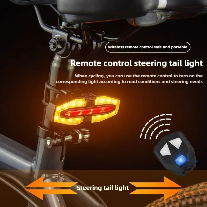 5 PCS Set Bike Turn Light + Horn IP66 Waterproof USB Rechargeable LED Safety Tail Lamp for MTB Road Cycling Accessories