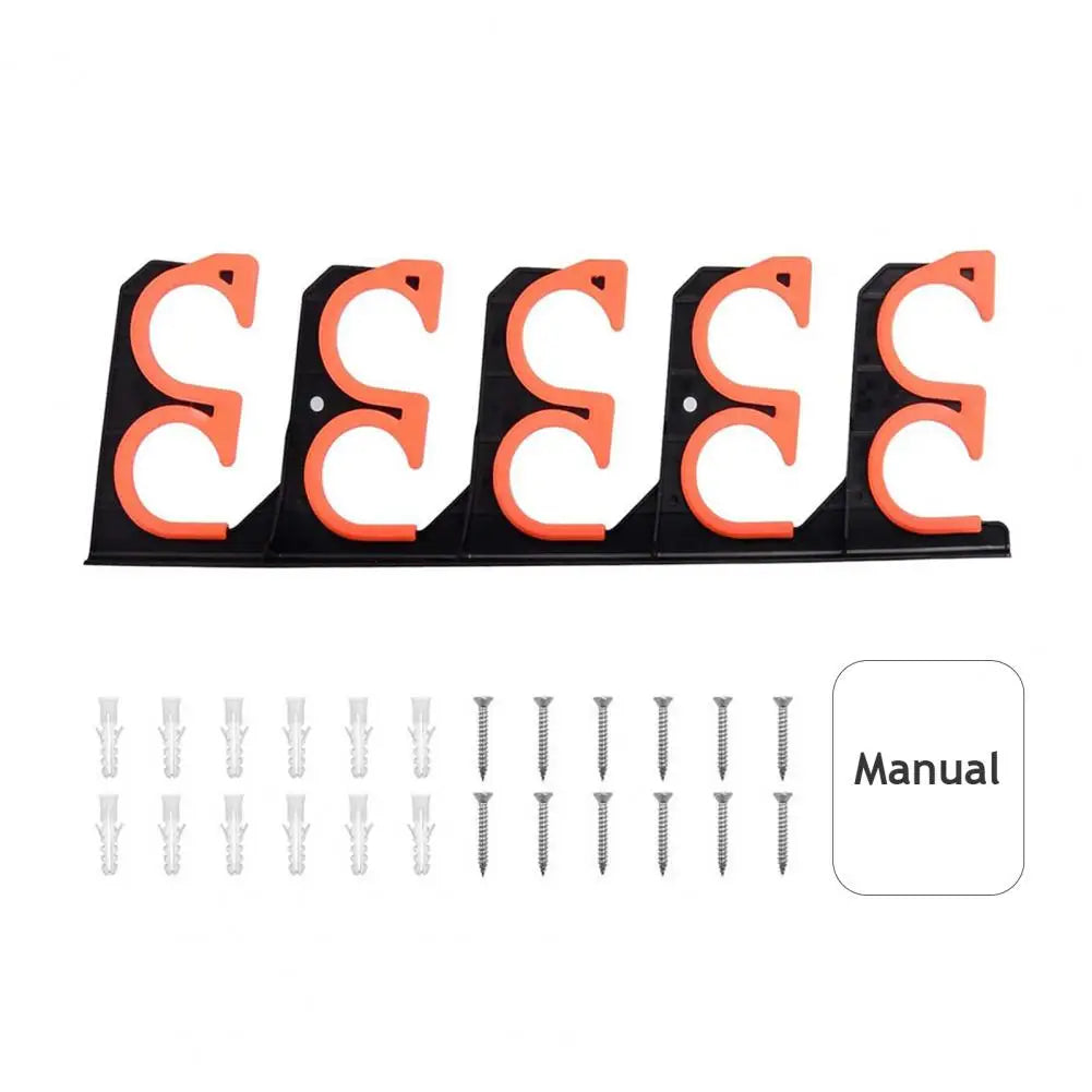 Home Garage Top Quality Fishing Rod Organizer Wall Mount Fishing Rod Holder With Mounting Screws Garage Horizontal Fishing Pole Display Organizer Stand Fishing Accessories