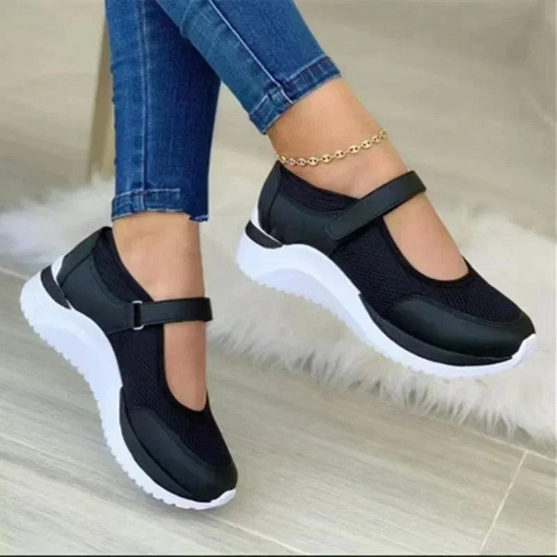 New Autumn Outdoor Women Breathable Mesh Shoes Woman Casual Platform Sneakers Female Travel Walking Footwear Vulcanized Shoes