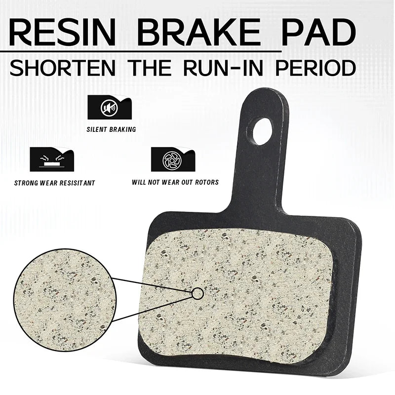 8 Pairs Set Bike Resin Disc Brake Pads - Wear-Resistant Hydraulic Brake Pads Compatible with SHIMANO B01S/B03S/B05S MTB Parts Bicycle Accessories Sport Tools