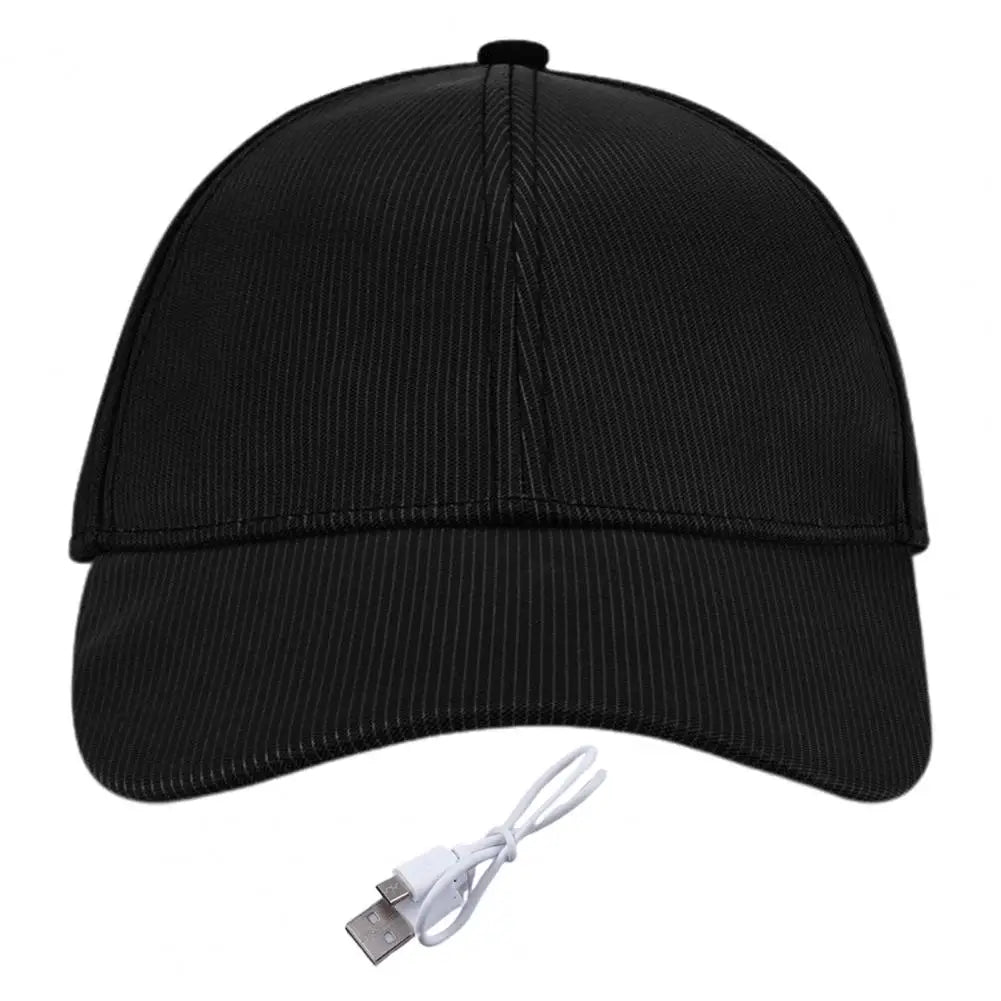 USB Reflective Light Fiber Optic LED Hat Light Up Baseball Cap Flash Glow Hat USB Rechargeable Hip-Hop Luminous Hat Halloween Cap Evening Rave Party Bar Night Club DJ Dancing Casual Streetwear Apparel Supplies