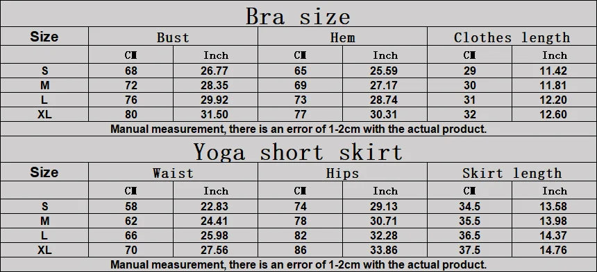 2PCS Set S-XL Set 5 Colors Women's Tracksuit Sexy Sport Bra High Waist Sports Short Skirt Badminton Tennis Golf Suit Gym Fitness Sleeveless Workout Suit Sportswear