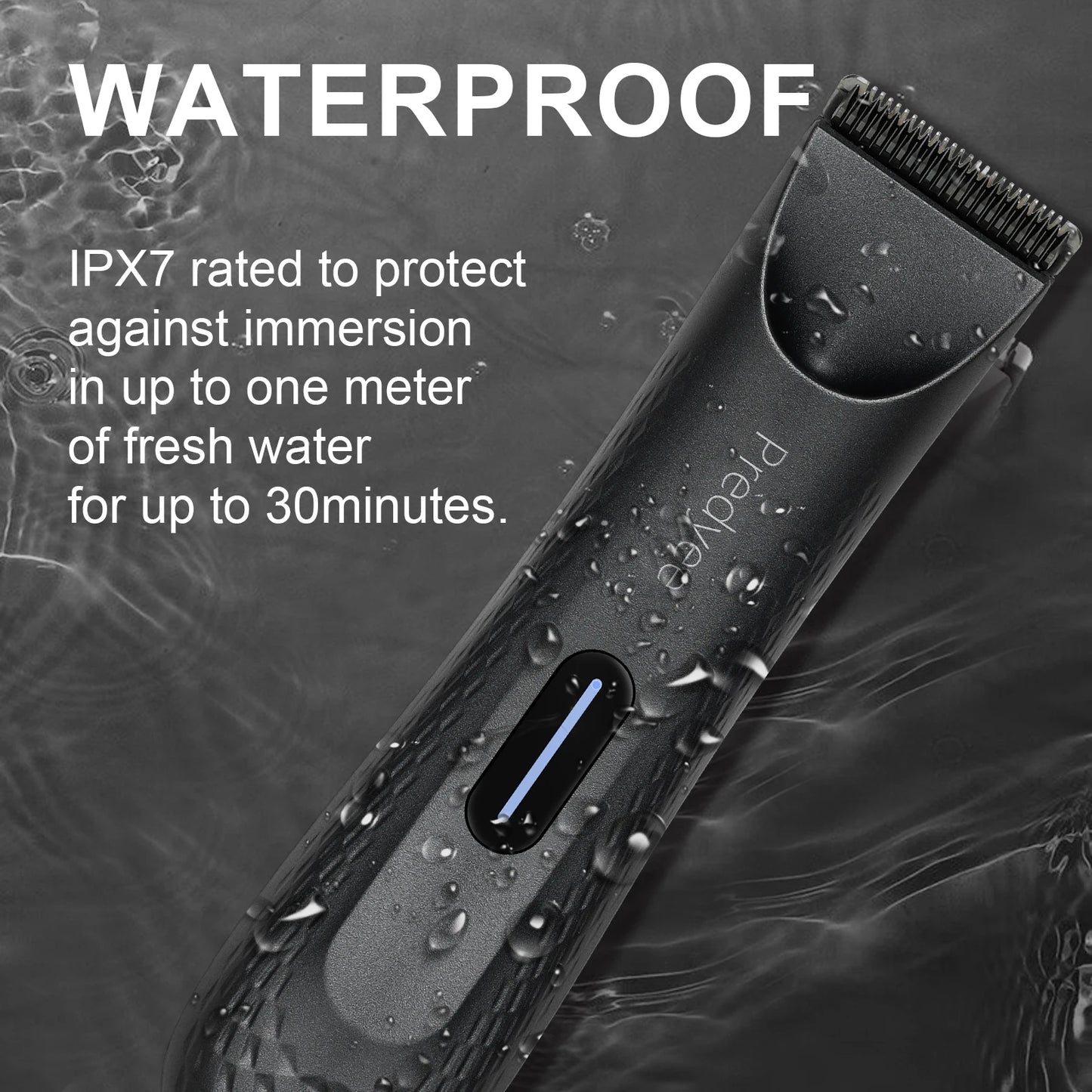 Electric Groin Hair Trimmer for Men, Body Groomer & Pubic Waterproof Hair Trimmer, Replaceable Ceramic Soft Blade Women Men Hair Care Accessories