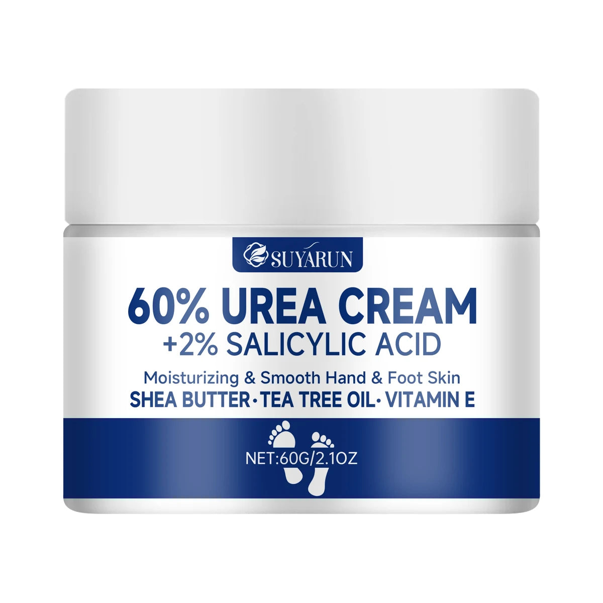 NEW 100g. 60% Urea Foot Cream for Cracked Heels & Dry Skin - Intensive Moisturizing Treatment, Callus Remover, Diabetic Foot Care.