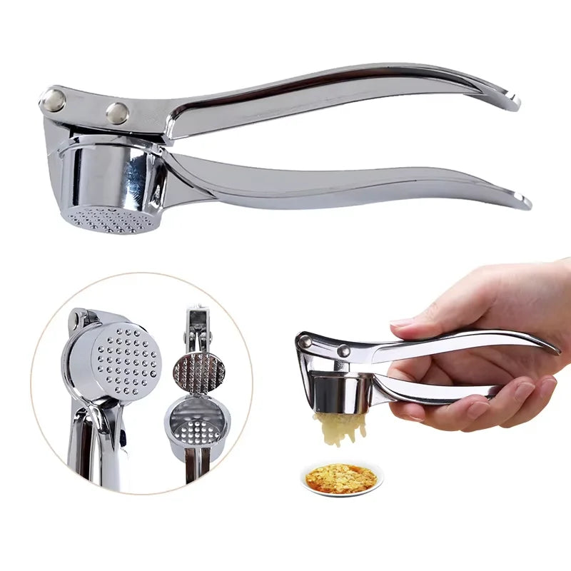 4 PCS Set Stainless Steel Garlic Press Crusher Mincer Kitchen Garlic Smasher Squeezer Manual Press Grinding Tool Kitchen Accessories NEW Arrivals