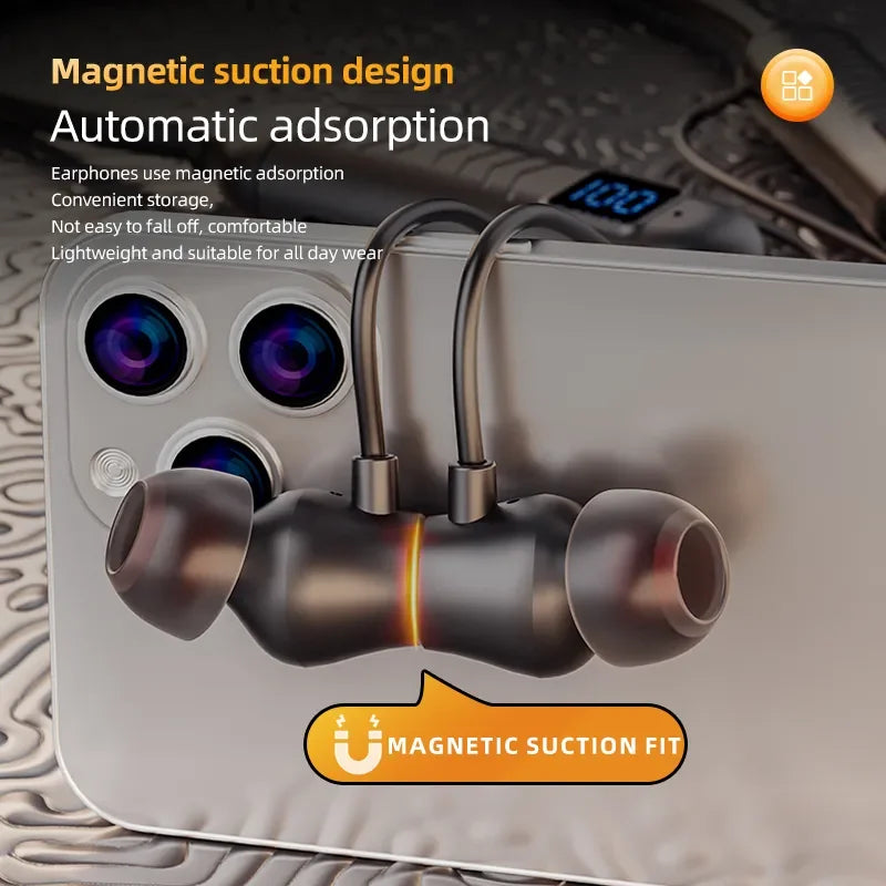 New True Wireless BT Headphones: High Quality, Long Life, Digital Display and Pluggable Memory Card Playback!