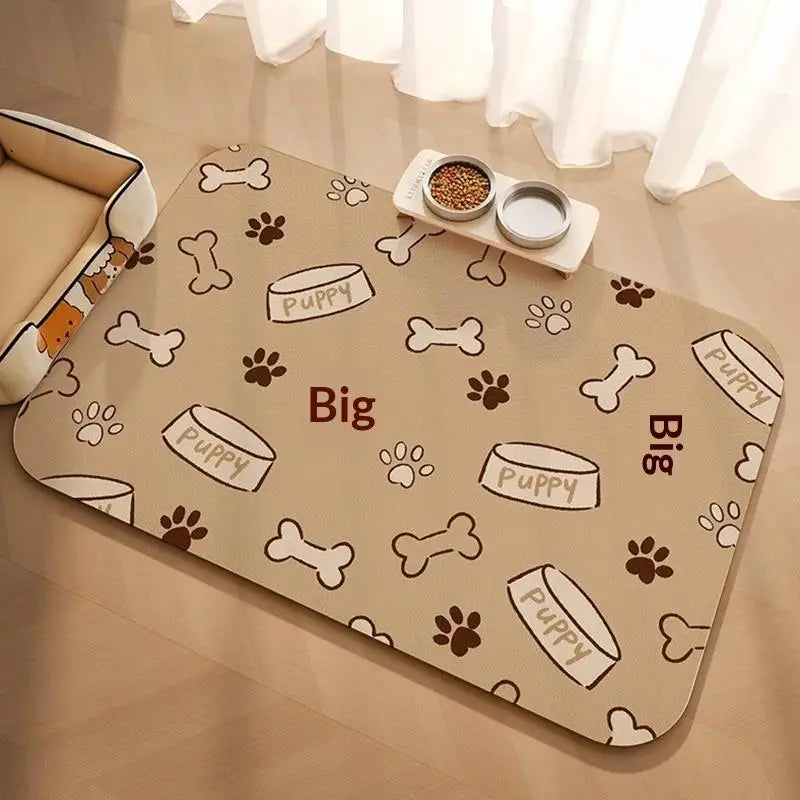 Pet Supplies Mat Domestic Cat Dog Feeding Mat Pet Placemat For Food Water Bowl With Waterproof Quick-Drying Floor Mat Pet Supplies