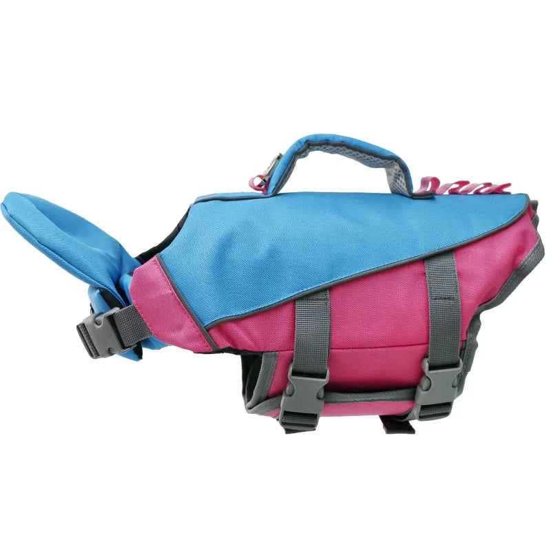 XS-XL 4 Colors Dog Life Jacket Adjustable Dog Life Vest Reflective Dog Life Vest with Handle for Small To Large Breeds Swimming Boating Pets Safety Supplies