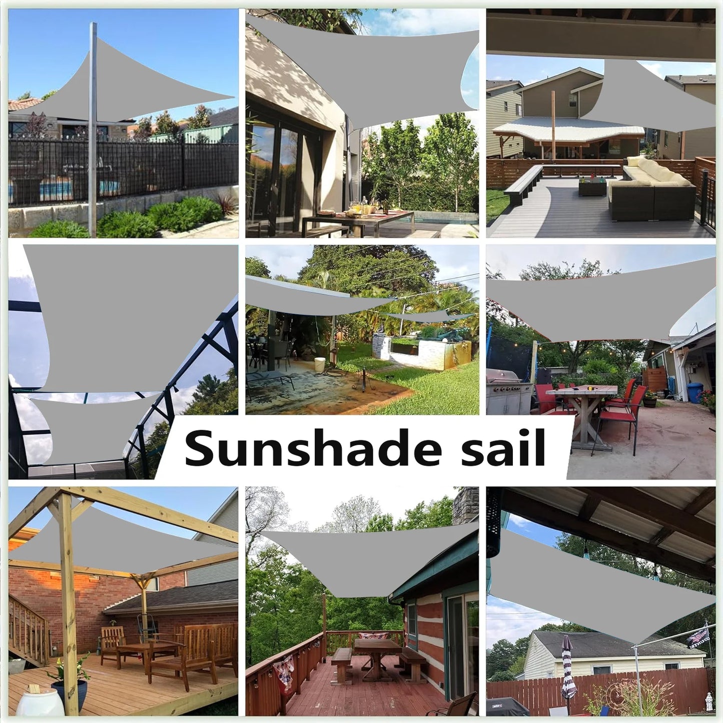 Waterproof Sunshade Protective Cover Canvas Camping Sunshade Cloth Large Outdoor Rain and Snow Shed Garden Terrace