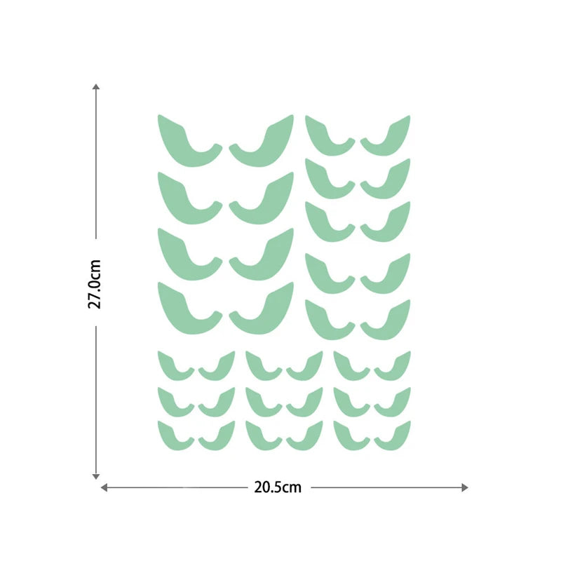 Halloween Eyes Bat Set Luminous Wall Decals Glowing in The Dark Eyes Window Sticker for Halloween Decoration for Home Party Supplies