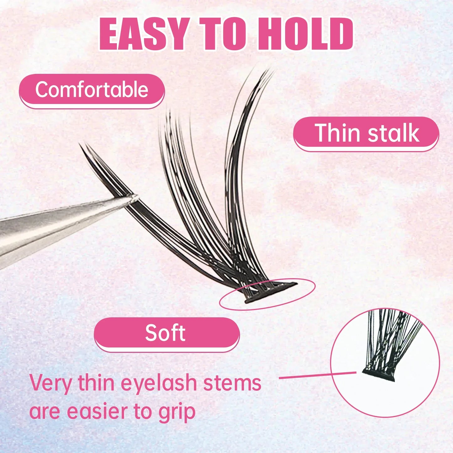 NEW Arrivals 30-40-50D Full Set DIY Lashes Extension Kit Eyelashes 200 PCS Clusters Lash Bond and Seal Makeup Tools for Gluing  Lashes Gluing Glue  Accessories