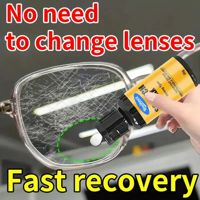 NEW 1/3/5/10/22 PCS Set Glasses Restoration Resin: Repair Cream for Repairing Broken Glasses Scratches, Yellowing and Wear, Lens Repair, Automotive Sunglasses