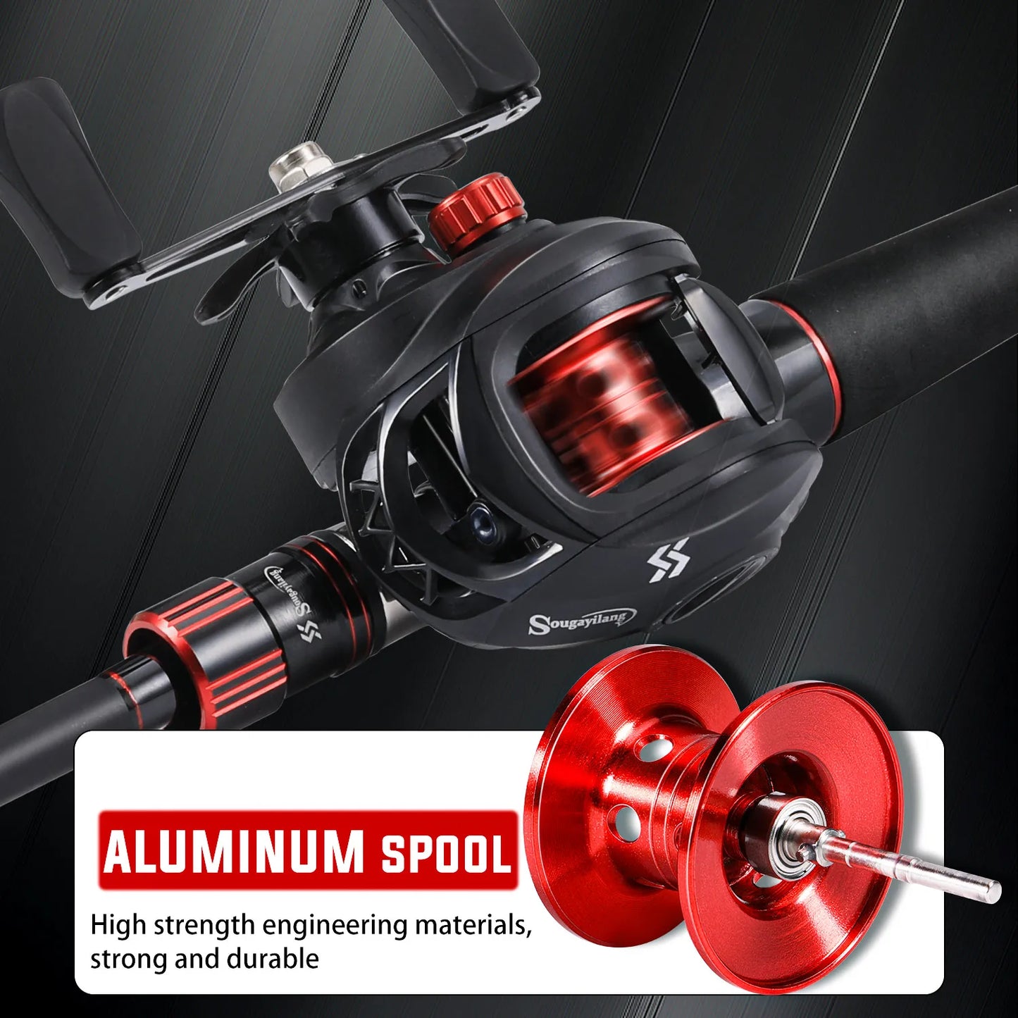 Full Set Professional  Fishing Combo 1.8-2.1m Carbon Fiber Rod  7.2:1 High Speed Reel with Diverse Lures for Freshwater Saltwater Ocean Lake Pond River Fishing Tool Sets