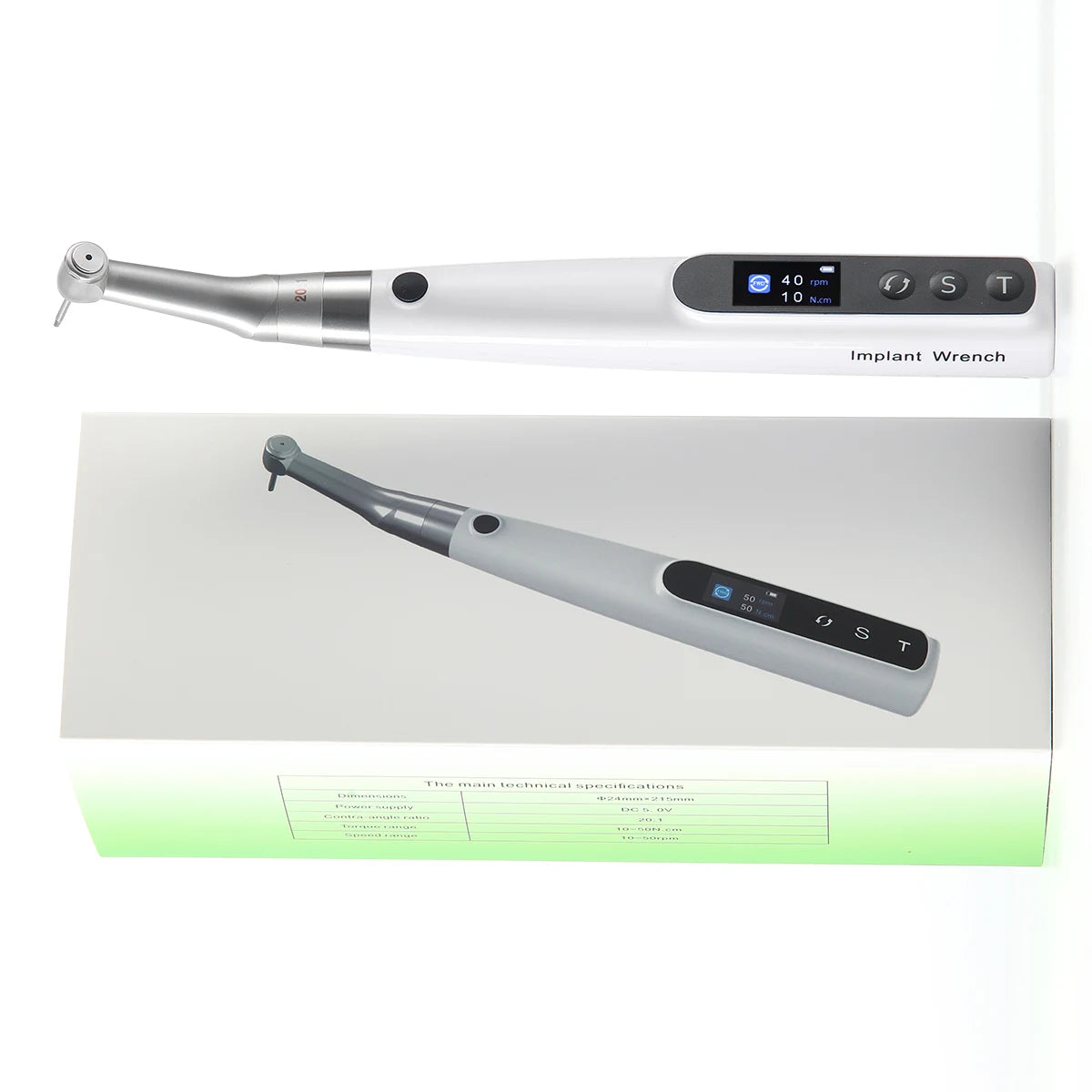 Dental Electric Wireless Torque Driver Implant Torque Wrench with 16pcs Screwdrivers Kit Implant Motor Dentistry Tools