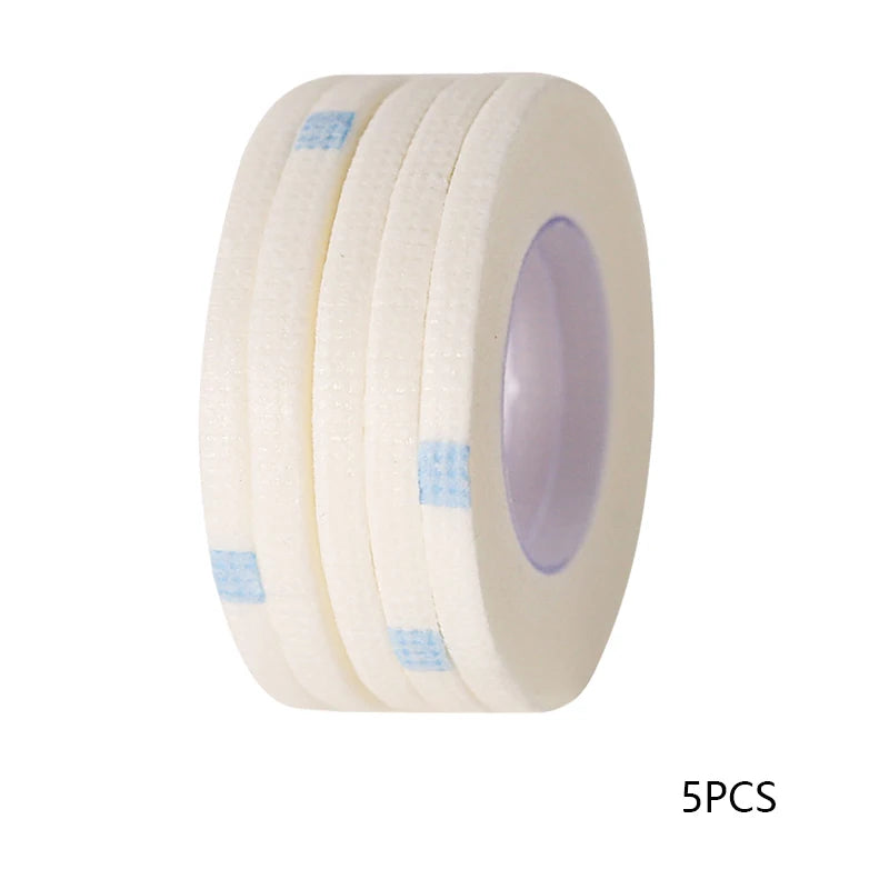 5 Rolls Eyelashes Extension Tape PE Adhesive Tools Under Eye Pads For Micropore Lashes Grafting Supplies Lash Lifting Tapes Women Cosmetic Accessories