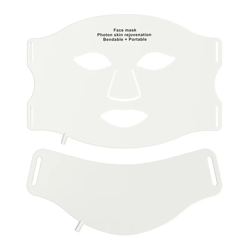 Hello New Face 7 Color LED Face Mask with Neck Wireless Portable Red Light Therapy for Anti-Aging, Wrinkles, Skin Rejuvenation, Home Use Women Beauty Salon Spa Supplies