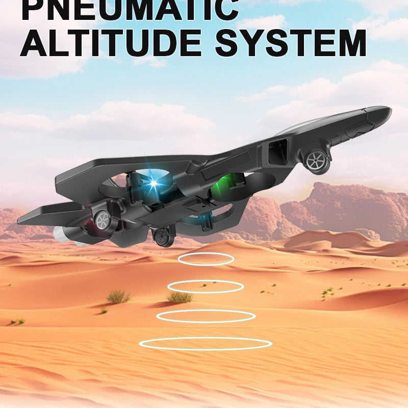2.4G Remote Control Fighter Electric Foam Glider Stunt Tumbling UAV Hovering Helicopter with LED Colorful Lights Aircraft Model Adults Children Games Electric Toys