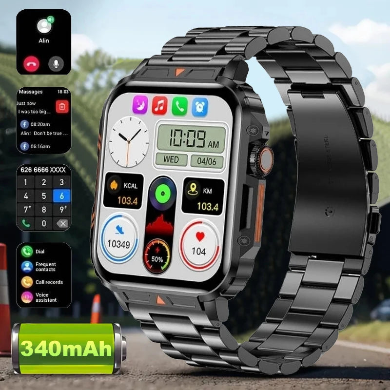New Smart Watch Women Men AMOLED Full Touch Screen GPS Health Monitoring IP68 Waterproof Bluetooth Call Smart Watch For Android IOS