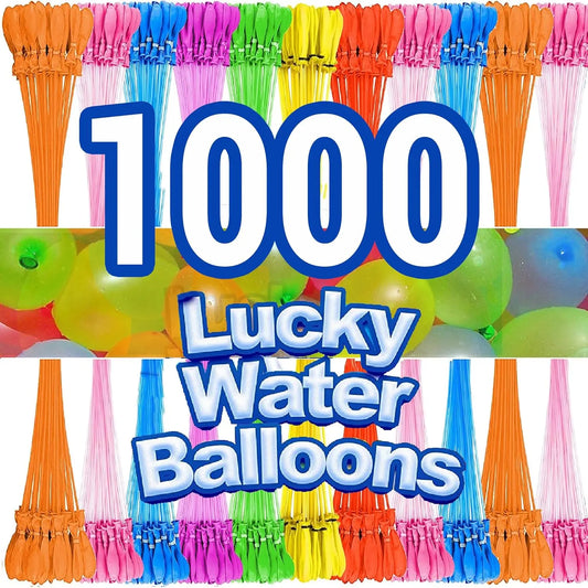 NEW Arrivals 1000 PCS Set Self Sealing Water Balloons Quick Fill, Water Balloon Yard Games Rapid Fill Kids Toys, Bunch of Balloons Set Splash Party Water Bombs Summer Adults Children Funny Games