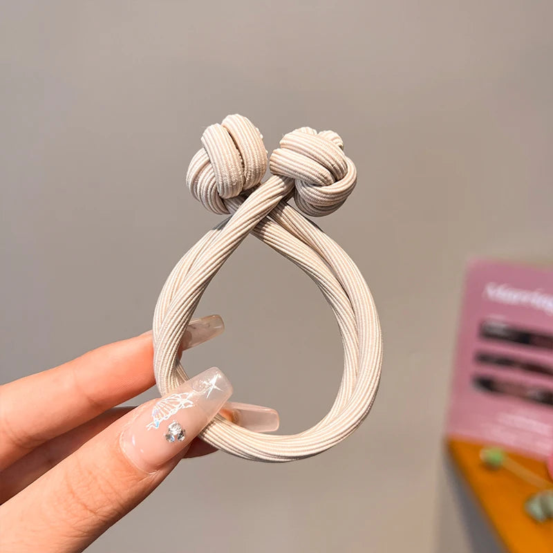 5 PCS Set Simplicity Stretch Rubber Hair Ties for Women High Elasticity Fashion Girl Head Rope Scrunchie Hair Accessories