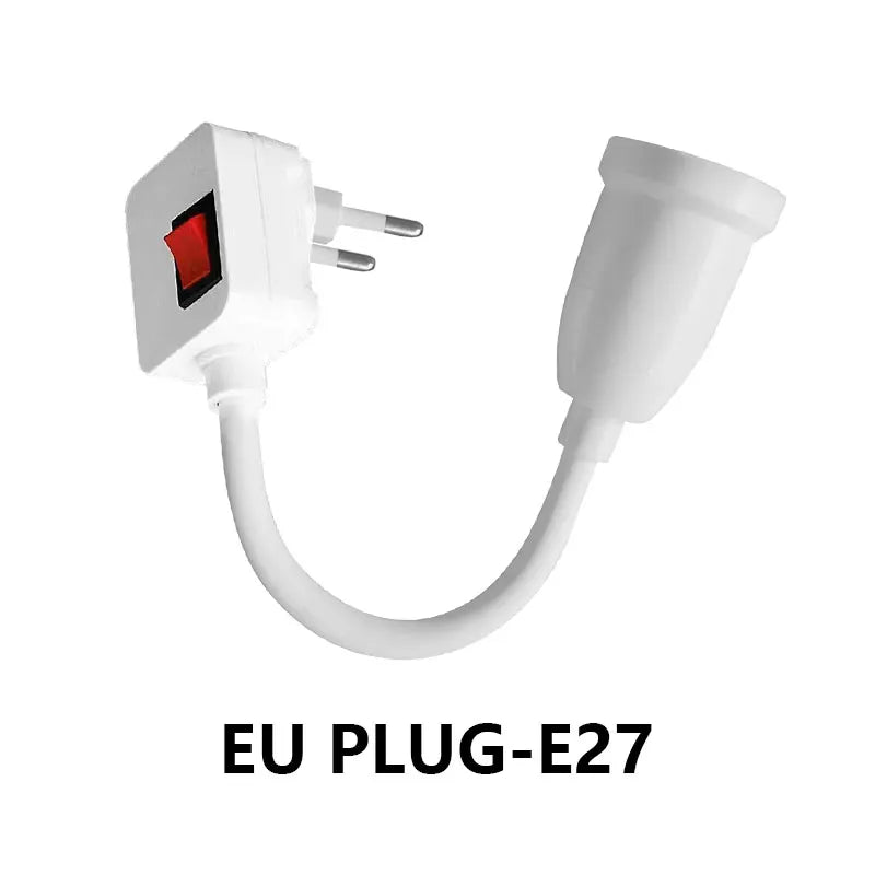 NEW Arrivals 5-10 PCS Set E27 Screw Socket Flexible Tube Lamp Holder, Bulb Holder for Wall Mounted Lamps, Rotatable European Style Plug with Switch Base for Home Living Room Bedroom