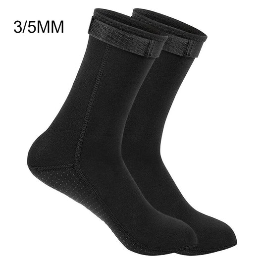 NEW Arrivals S-2XL Neoprene Socks 3mm 5mm Wetsuit Shoes Warm Surf Swimming Fins Socks Elasticity Beach Boots Non-Slip Socks for Snorkeling Diving Surfing Kayaking Accessories