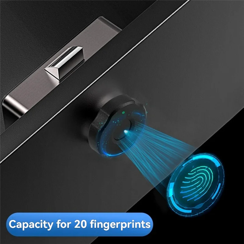 NEW Smart Fingerprint Drawer Lock Cabinet Furniture Electronic Keyless Induction Lock Locker Anti-Theft Password Biometric Lock Home Office Safety Accessories Security Supplies