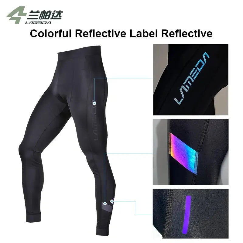 Cycling Pants Men PRO Bike Long Pants Cool Breathable Cycling Bib Pants Quick Dry Bike MTB Ride Tight Trousers