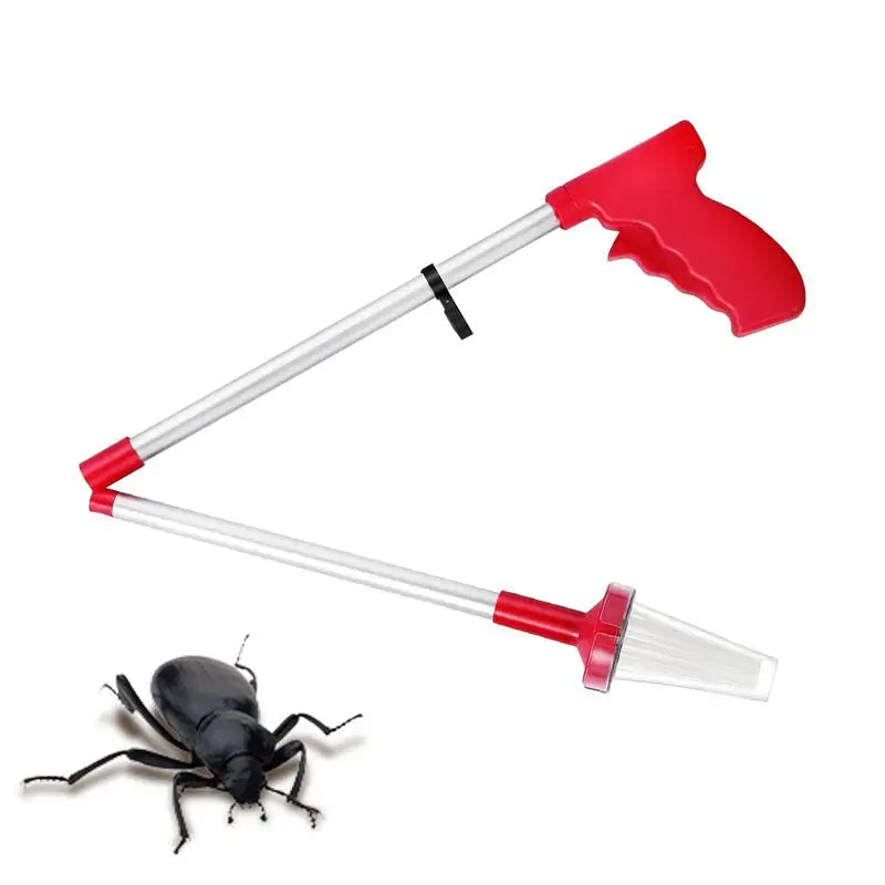 NEW Extra Long Spider Cockroaches Grabber Folding Handheld Fly Catcher Spider Catcher Traps Long Handle Cockroach Grabber For Kitchen  Garden Camping Home Outdoor Cleaning Accessories