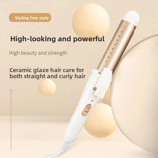 NEW Arrivals Gold/Pink Color Large Curling Iron for Women Damage Free Hair Styling Tool Home Use Small Clip Professional Salon Accessory Hair Extension