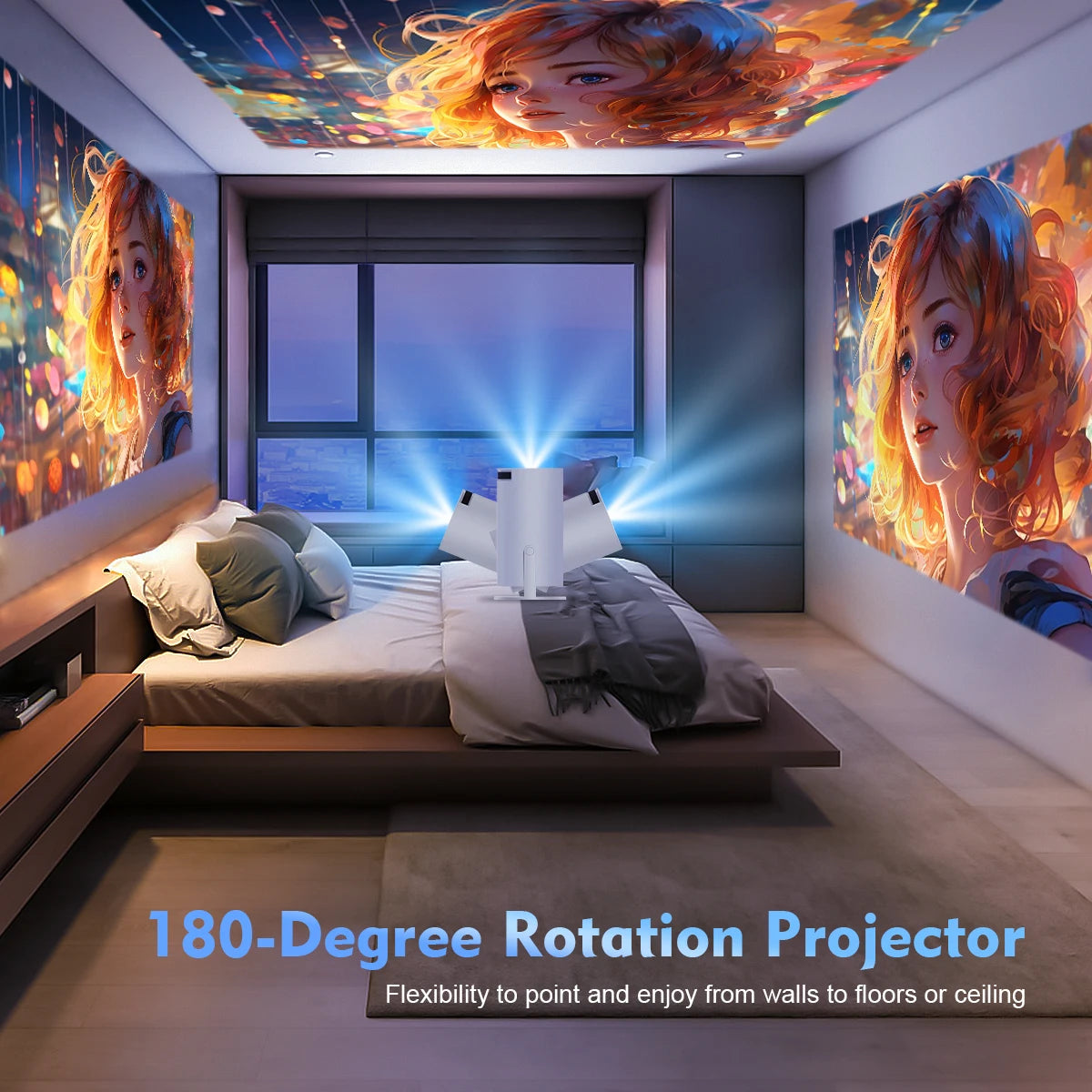 Projector HY300 PRO 4K Android 11 Dual Wifi6 260ANSI All Winner H713 BT5.0 1080P 1280*720P Home Cinema Outdoor Projector
