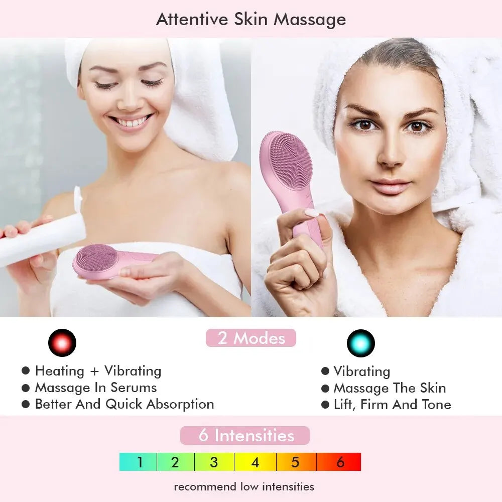 XPREEN Sonic Facial Cleansing Brush Waterproof Electric Face Cleansing Brush Device for Deep Cleaning