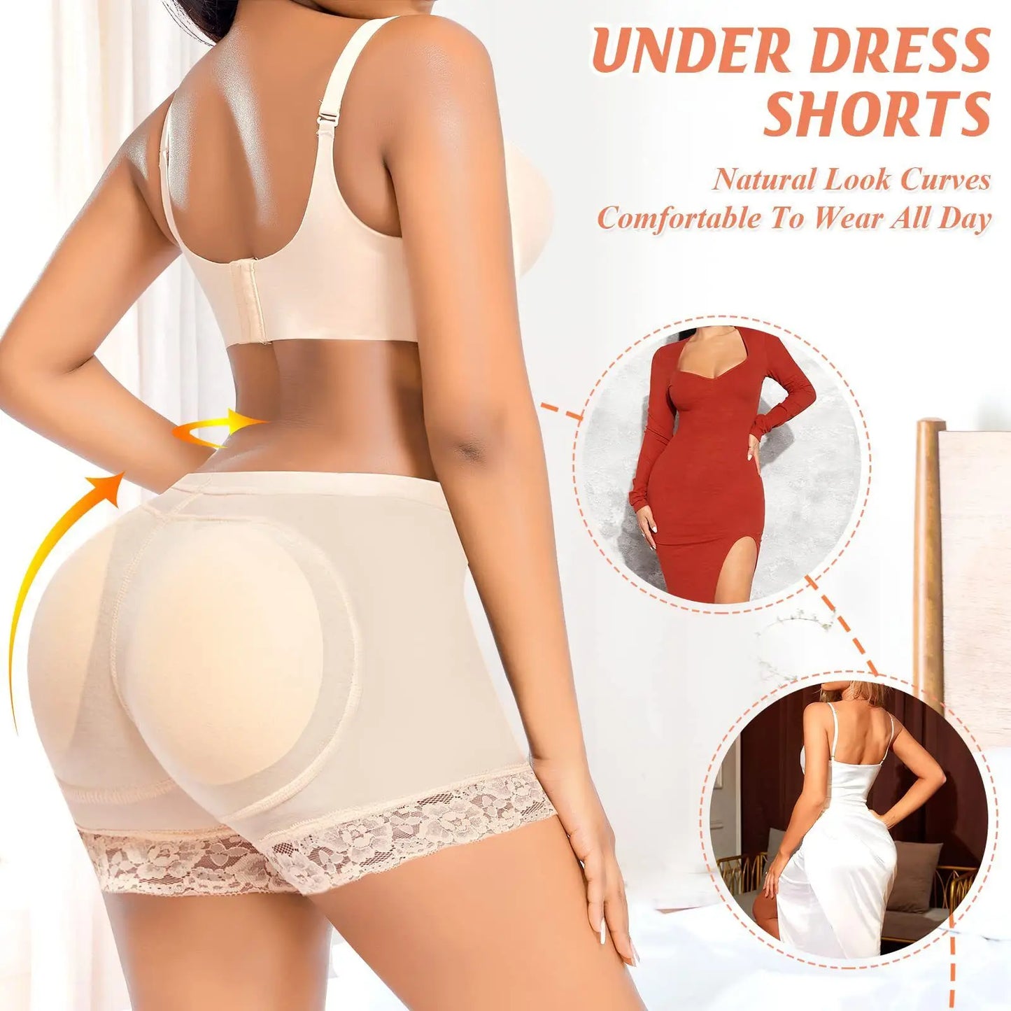 S-3XL Women Butt Lifter Panty Fake Buttock Body Shaper Padded Underwear Lady Lift Bum High Waist Tummy Control Hip Panties Female Ladies High Quality Fashion Underwear products
