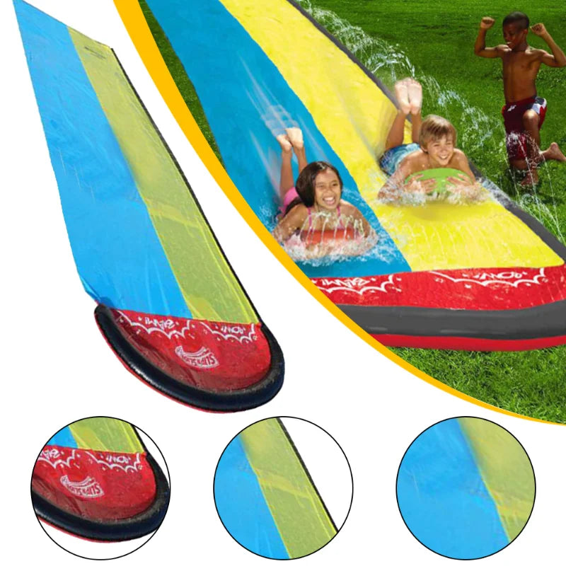 NEW Home Outdoor Water Games Center Backyard Grassland Children Adult Toys Inflatable 2 Person Water Slide Pools Children Kids Summer Gifts Backyard Outdoor Water Toys