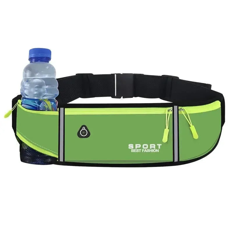 10 Colors Outdoor Running Waist Bag for Mobile Phone Light and Thin Fitness Cycling Water Bottle Waist Bag with Three Waterproof Pockets