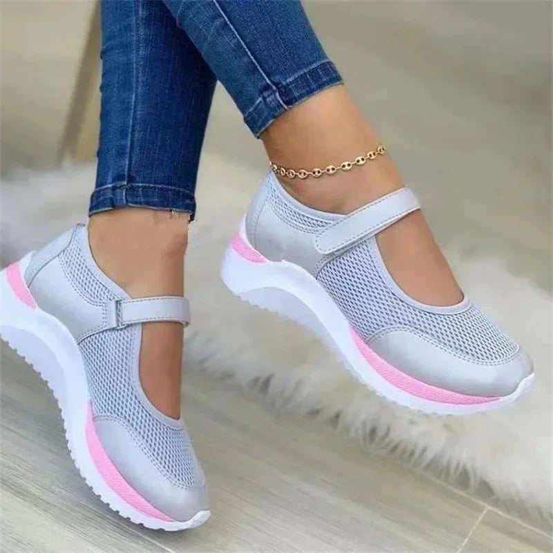 New Autumn Outdoor Women Breathable Mesh Shoes Woman Casual Platform Sneakers Female Travel Walking Footwear Vulcanized Shoes