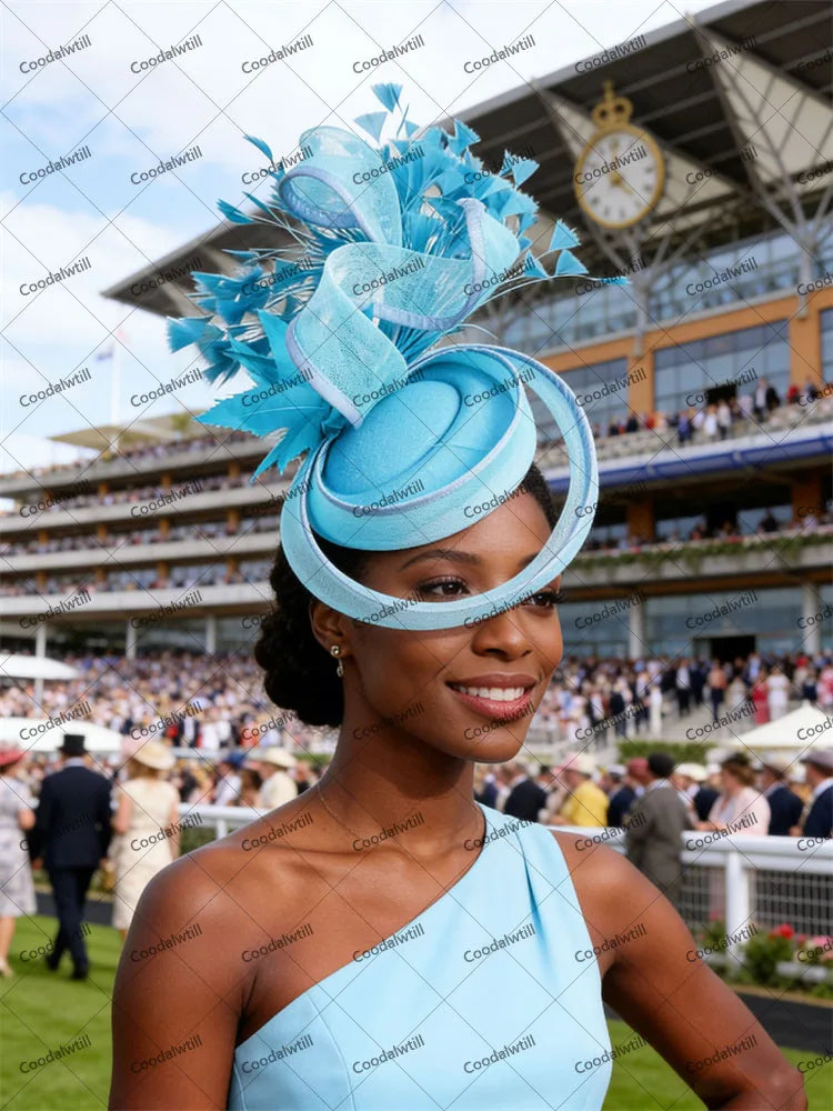 20 Colors Women's Luxury Evening Wedding Mesh Pillbox Fascinator Hat Ladies Bride Kentucky Formal Church Headwear Tea Cocktail Party French Chapeau Cap With Feather Clips