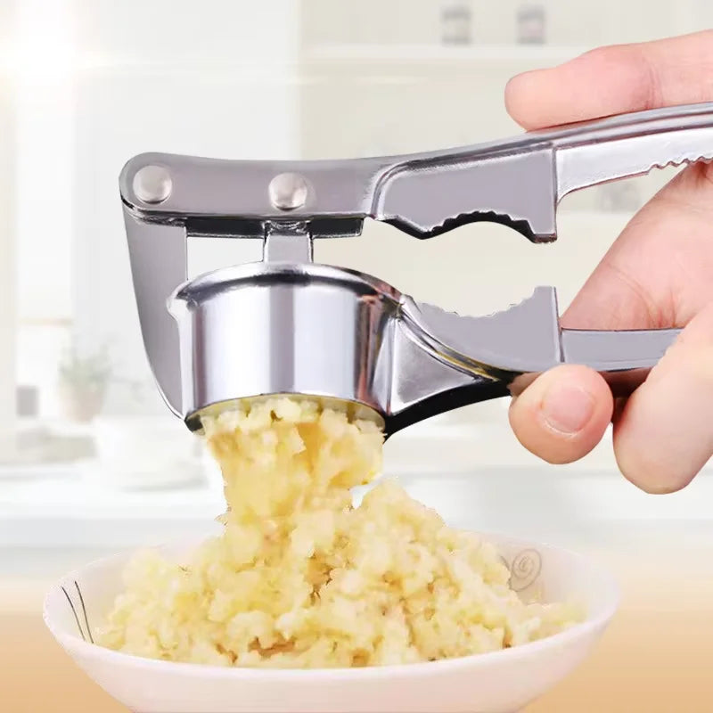 4 PCS Set Stainless Steel Garlic Press Crusher Mincer Kitchen Garlic Smasher Squeezer Manual Press Grinding Tool Kitchen Accessories NEW Arrivals