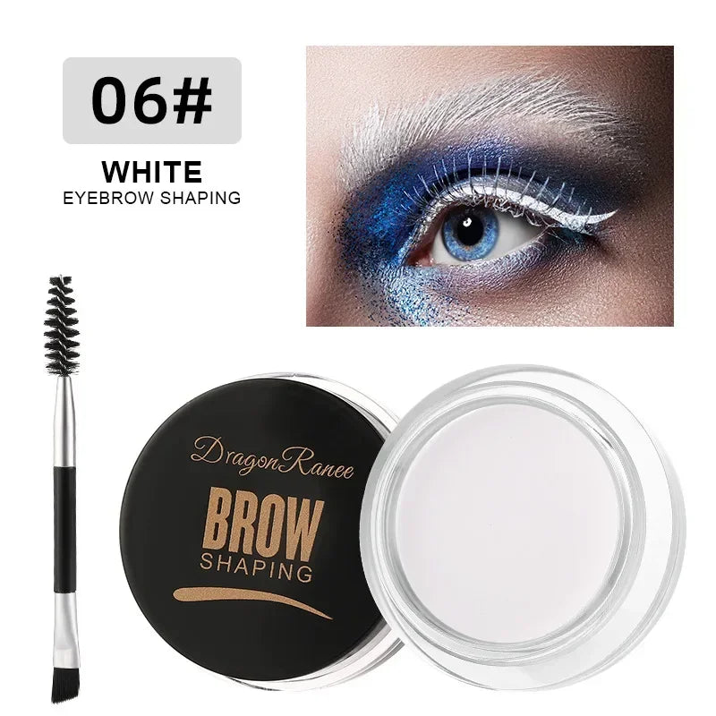 NEW Black Color Matte Wild Eyebrow Cream 3D Natural Tint Eyebrow Enhancers Gel Wax Waterproof Lasting Eye Make-Up Tools Women Ladies Cosmetic Accessories