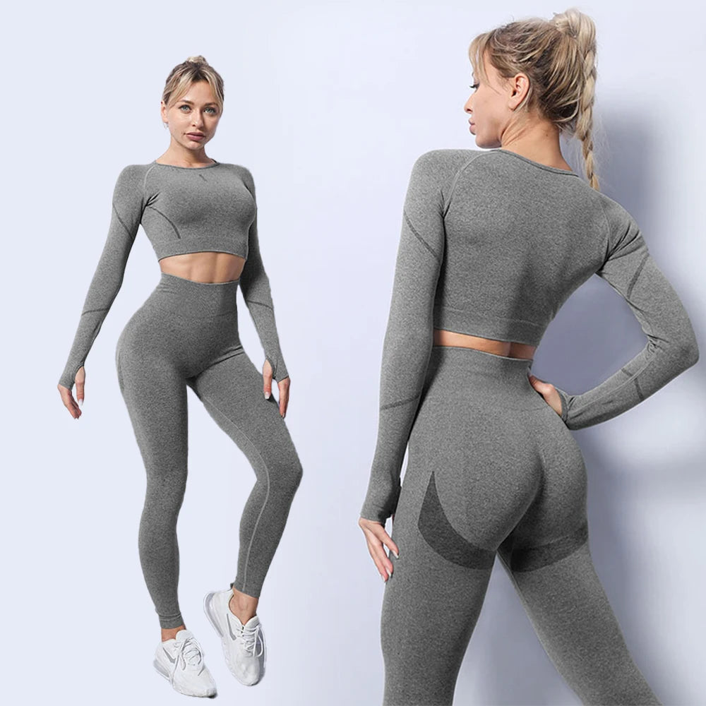 2/3/4Pcs Seamless Women Yoga Set High Waist Yoga Pants Gym Clothing Women Sportswear Sport Shorts Sports Bra Workout Sports Set