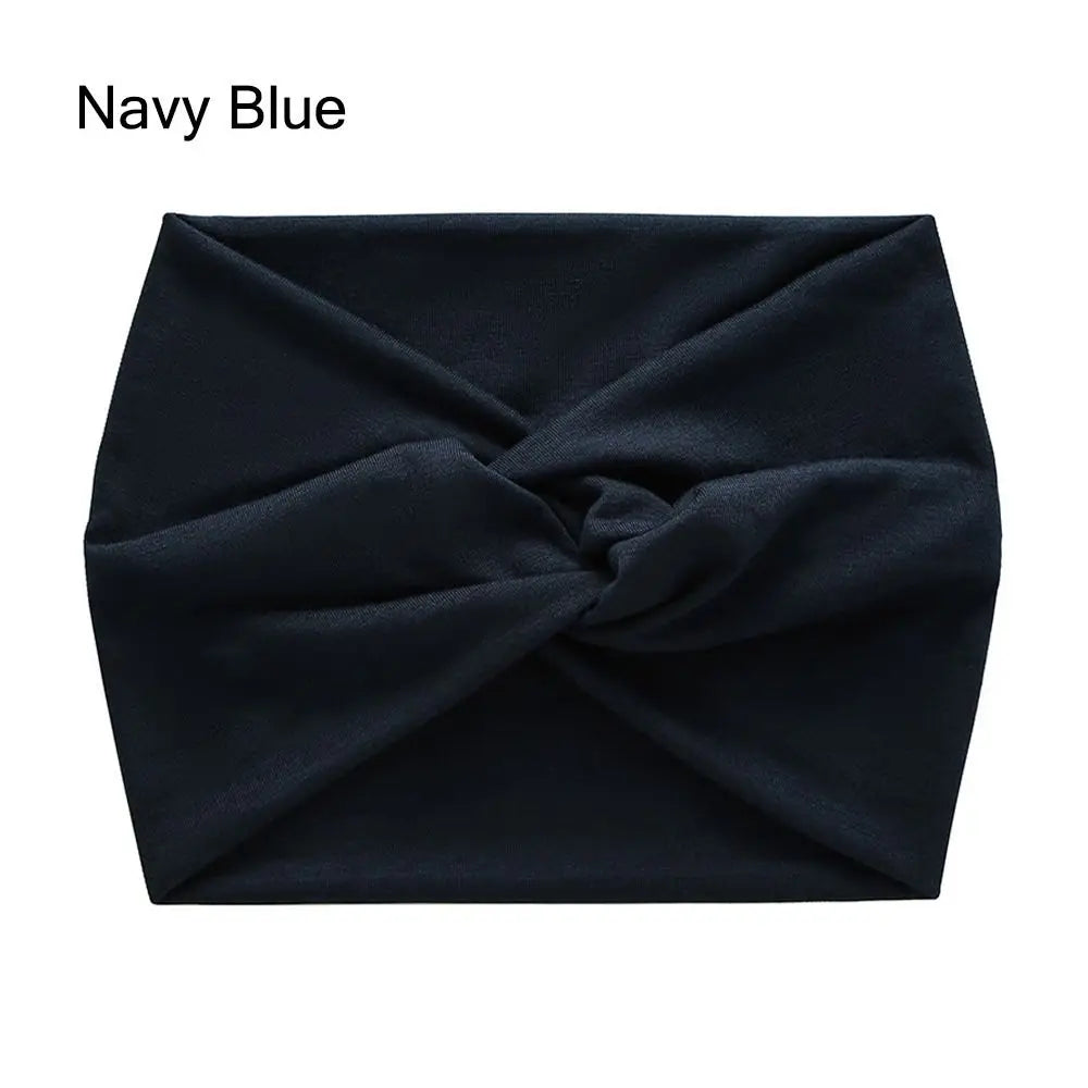 NEW Arrivals 29 Colors/Patterns Sports Bohemian Wide Cotton Stretch Headbands Women Headwrap Yoga Hair Bands Headwear Bandana Twisted Wide Headbands Hair Accessories