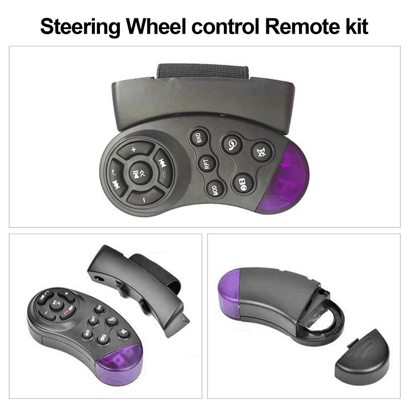 Universal Car DVD Steering Wheel Remote Control 11 Buttons Switch Vehicle MP3 DVD Stereo Button Wireless Control for Car Radio