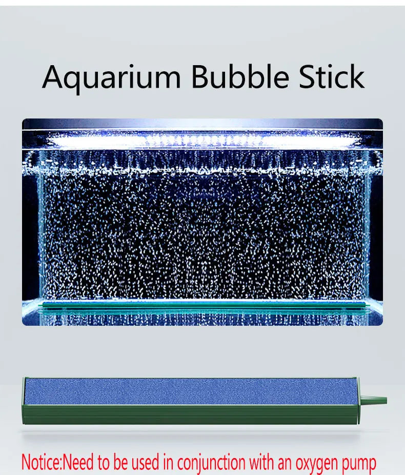 NEW Arrivals 30/40cm Air Pump Sand Stone Aquarium Oxygen Pump, Fresh Air Stone Bubble Bar Aquarium Fish Tank Aerator Pump