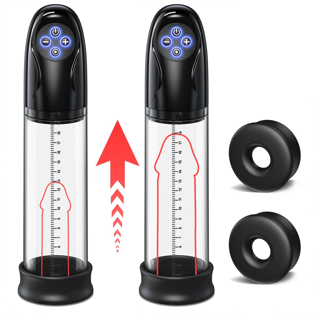 Adult AAV Penis Trainer Cock Extender Electric Penis Pump Rechargeable Male Penis Enlargement Pump Sex Toys for Men Male Masturbator