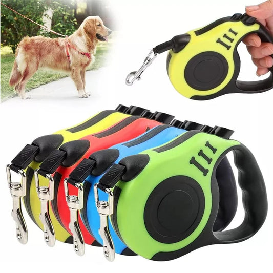 NEW Arrivals 3M/5M Retractable Dog Leash Automatic Retractable Durable Lead Puppy Outdoor Travel Walking Traction Rope Pet Supplies