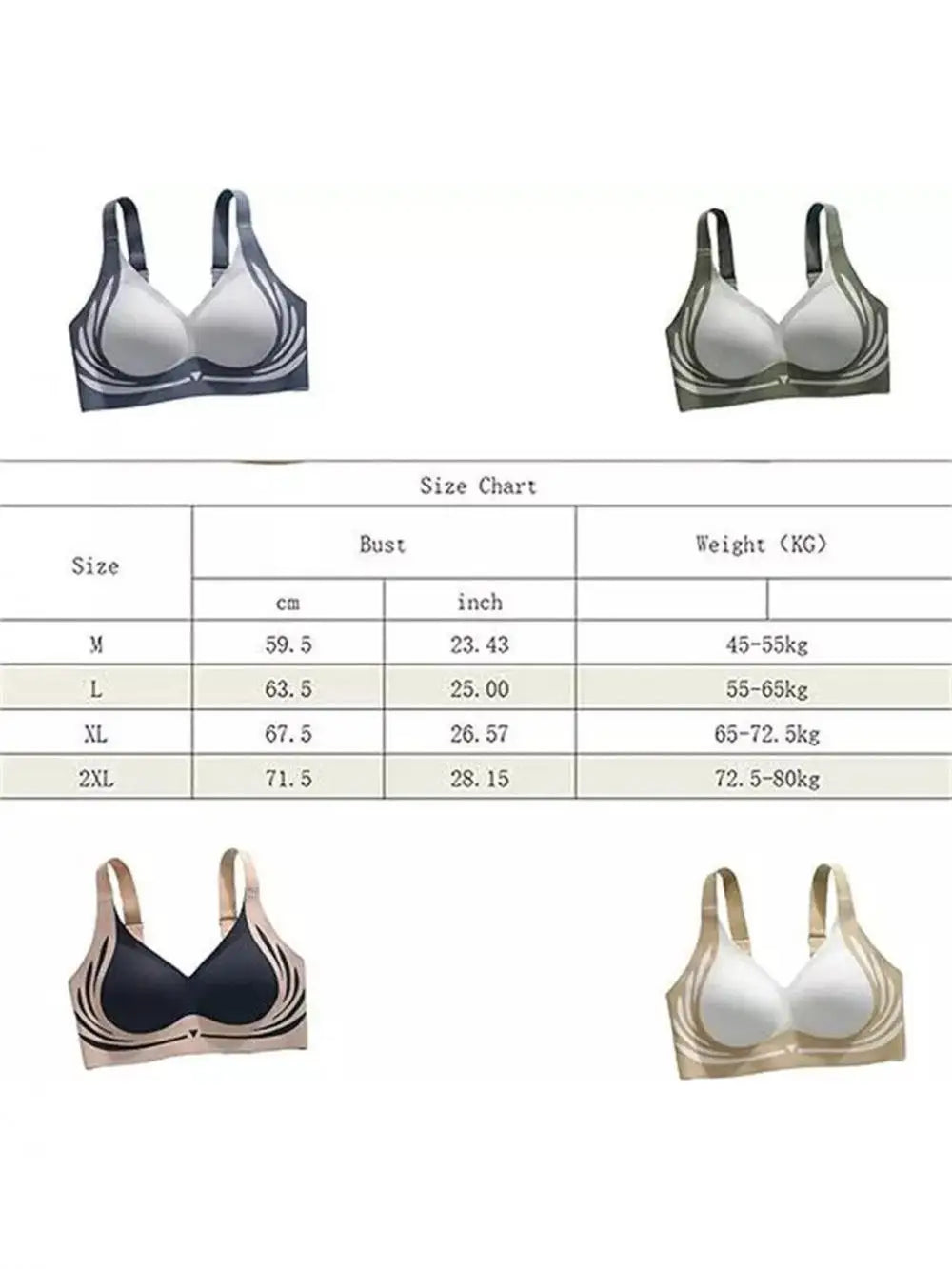 High Quality Seamless Sexy Bras Women Underwear Supplies Women Ladies Sexy Lingerie Fashion Clothing Products Brassiere Top 4 Color Adjustable Bra Female Push Up Supportive Bralette