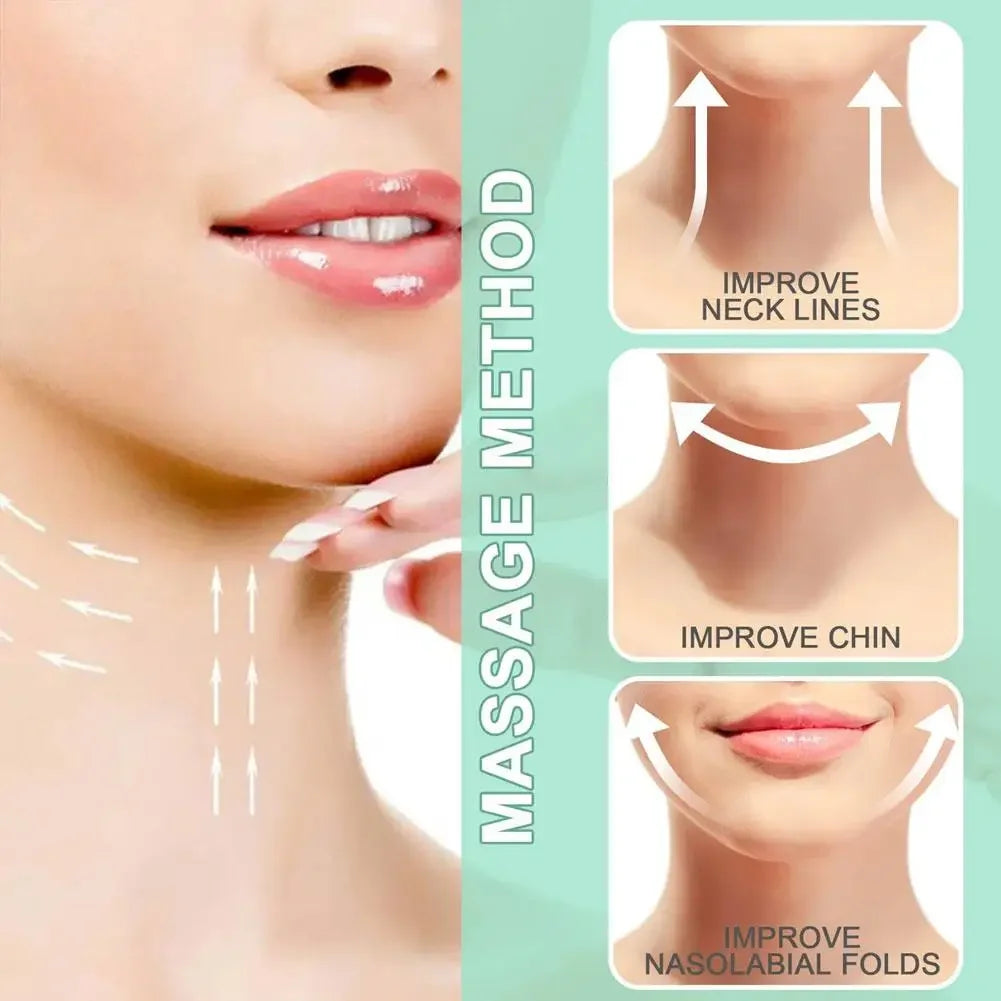 Buy 5 Get 5 Free Neck Wrinkle Korean Cream Neck Massage Roller Applicator Whitening Firming Moisturizing Fade Lines Rejuvenation Chin Neck Care Products