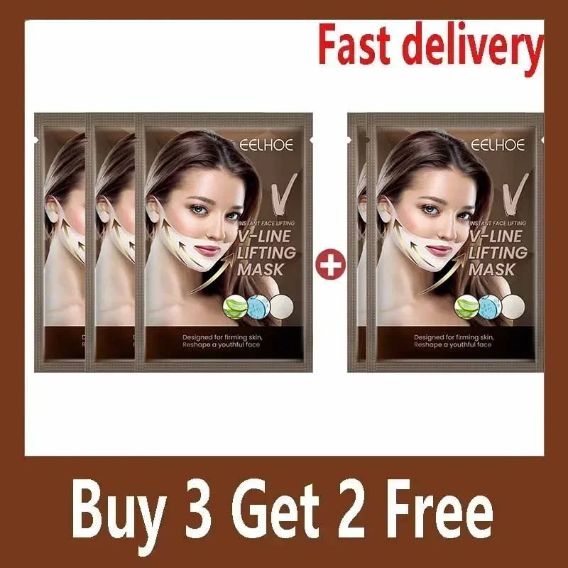 1-22PCS Set/Lot V Line Mask Chin Lifting Neck Mask Face Lift V Lifting Chin Up Patch 4D Ear Tightening Skinny Masseter Double Chin Reducer  Women Skin Care Sets Korean Beauty Products